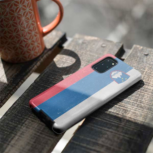 Slovenia Flag Distressed Galaxy S20 Plus Pro Case